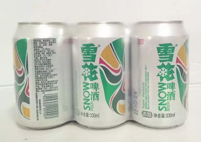 330ml*6雪花冰酷啤酒:9.9元/包