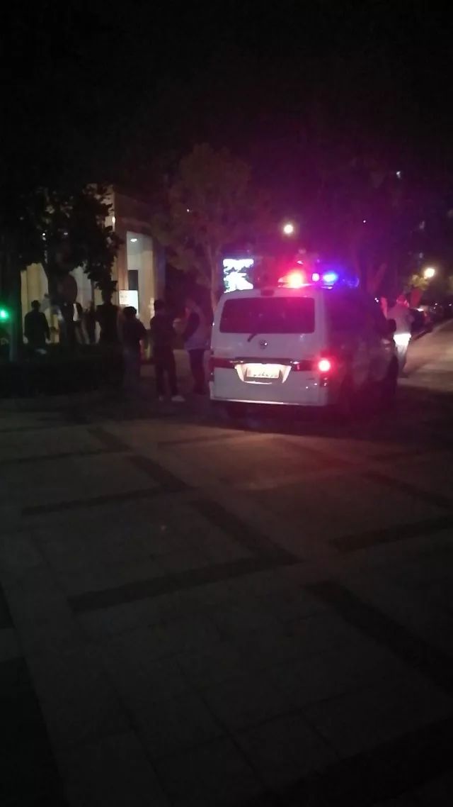 在29日晚8时许,"110"巡逻警车在玉兰花园南大门驻留,避免有车主再堵