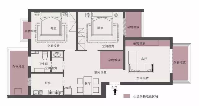 85平的小戶型老房改造案例，改變客廳格局更明亮 家居 第2張