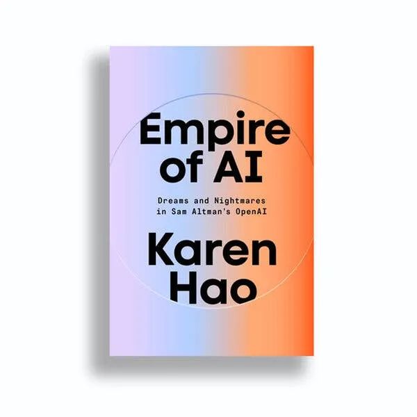 Karen Hao 所著《人工智能帝国》的封面。