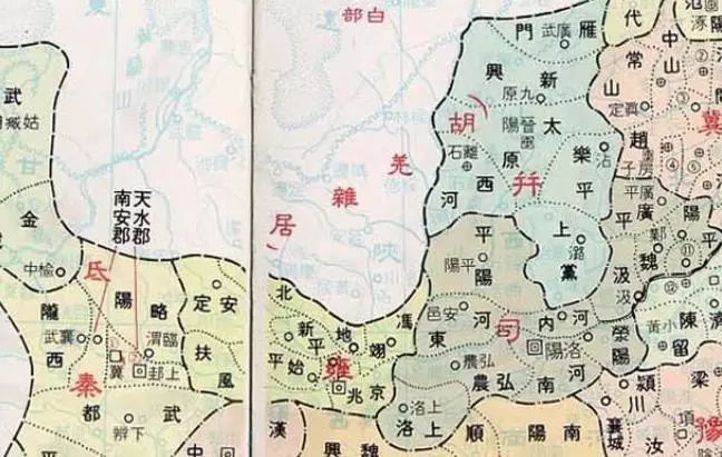 西晋北方(部分)地图