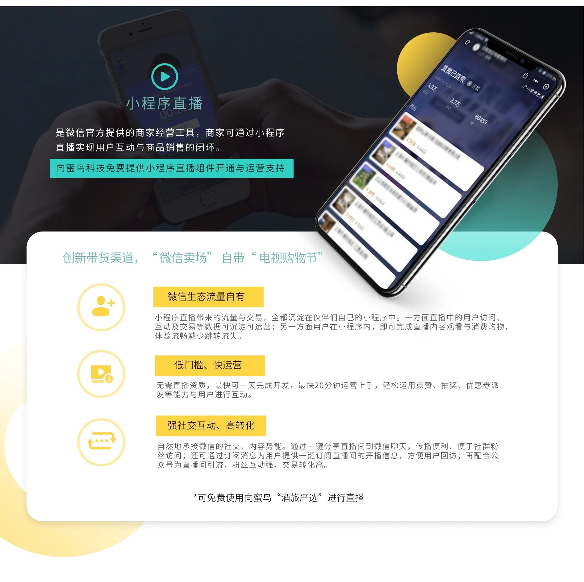 向蜜鸟酒旅行业小程序