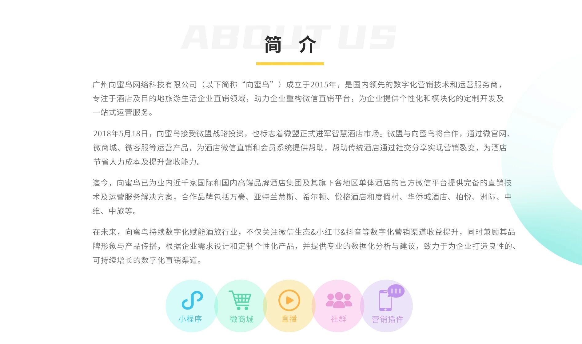 向蜜鸟酒旅行业小程序