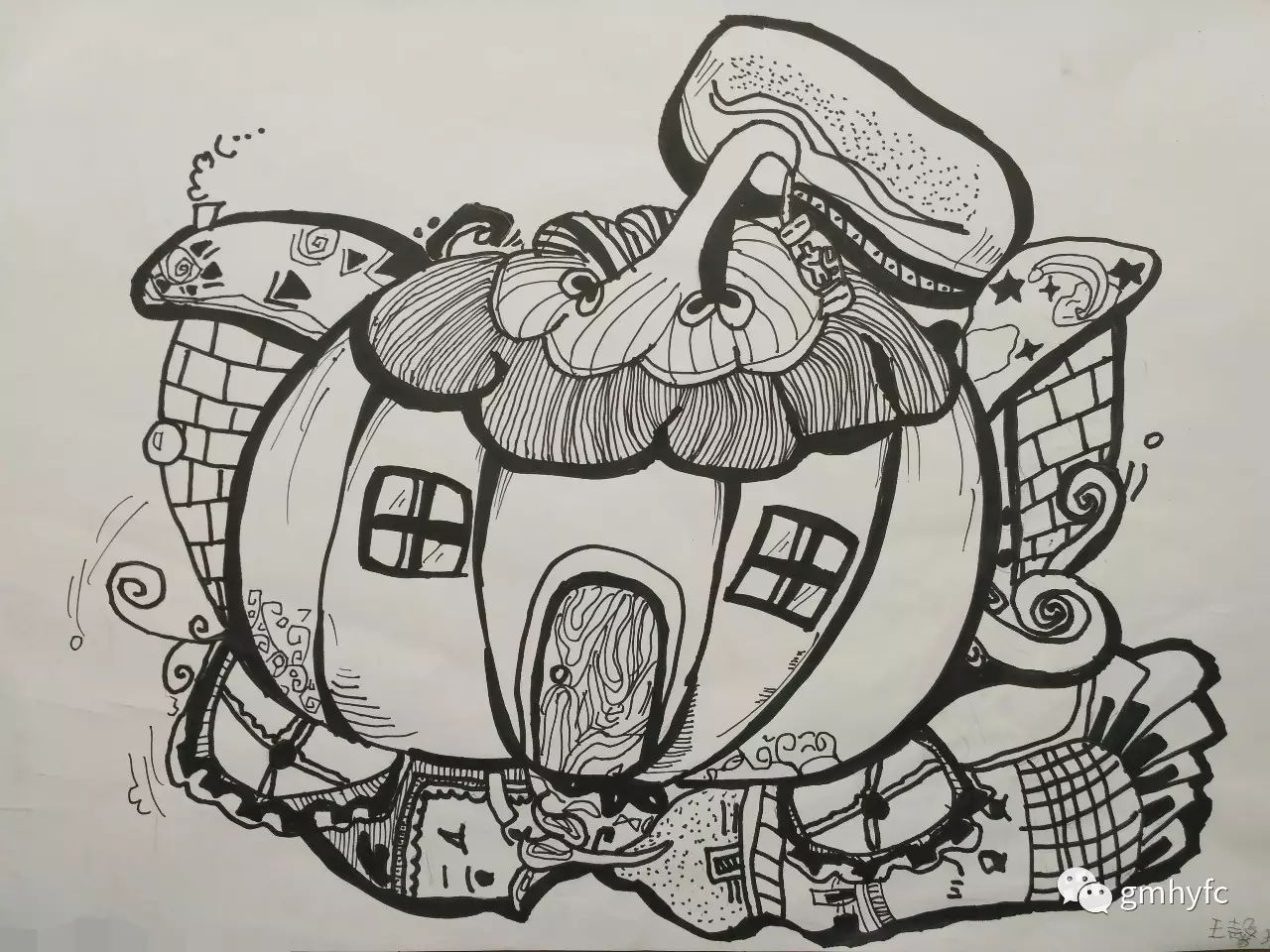《黑白装饰画》