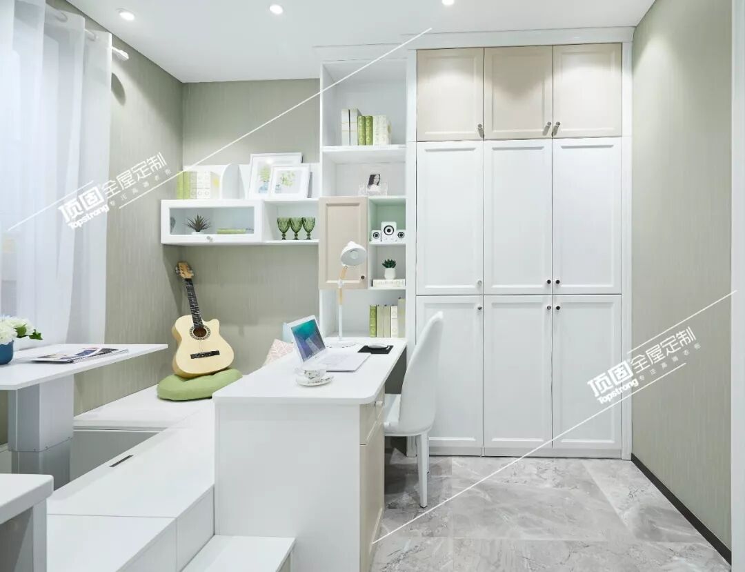 顶固全屋定制图片 冰冰系列书房效果图_3