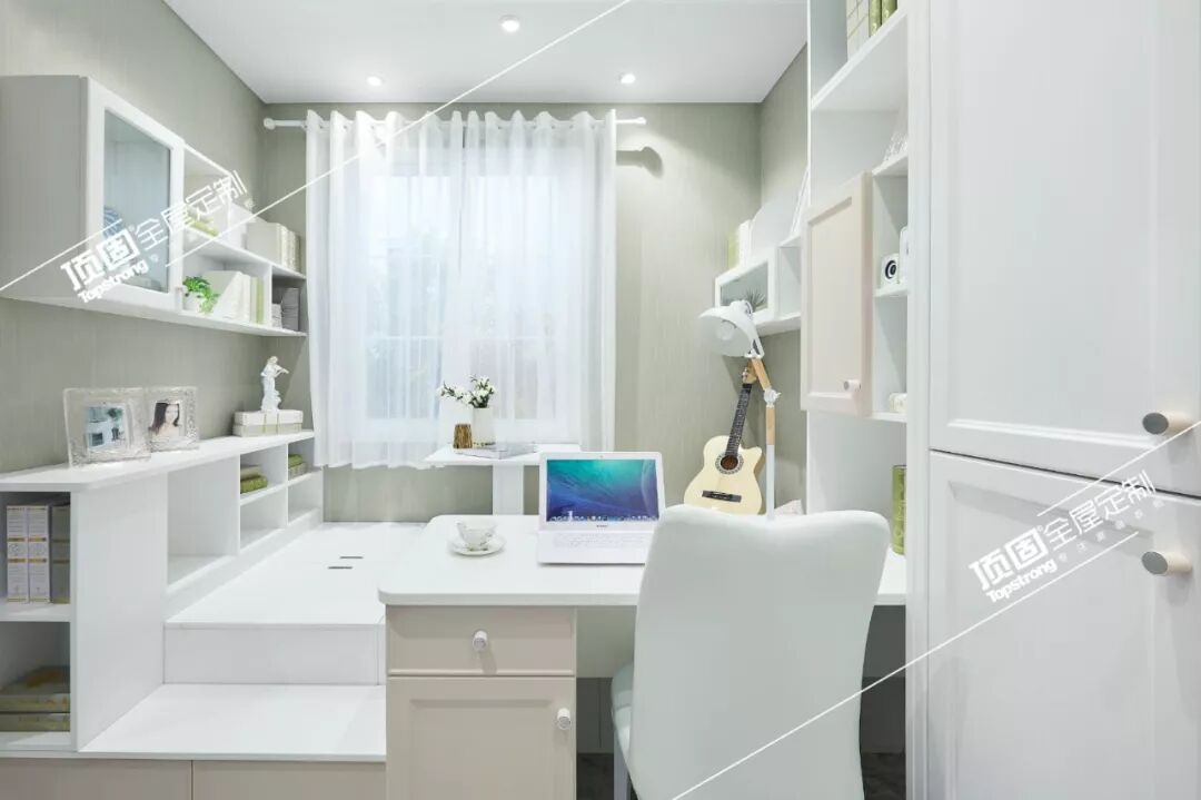 顶固全屋定制图片 冰冰系列书房效果图_2