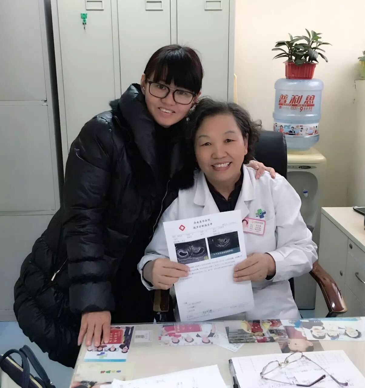 B超室传喜讯:3次胎停育,42岁的青华妈妈怀孕7w-怀孕期