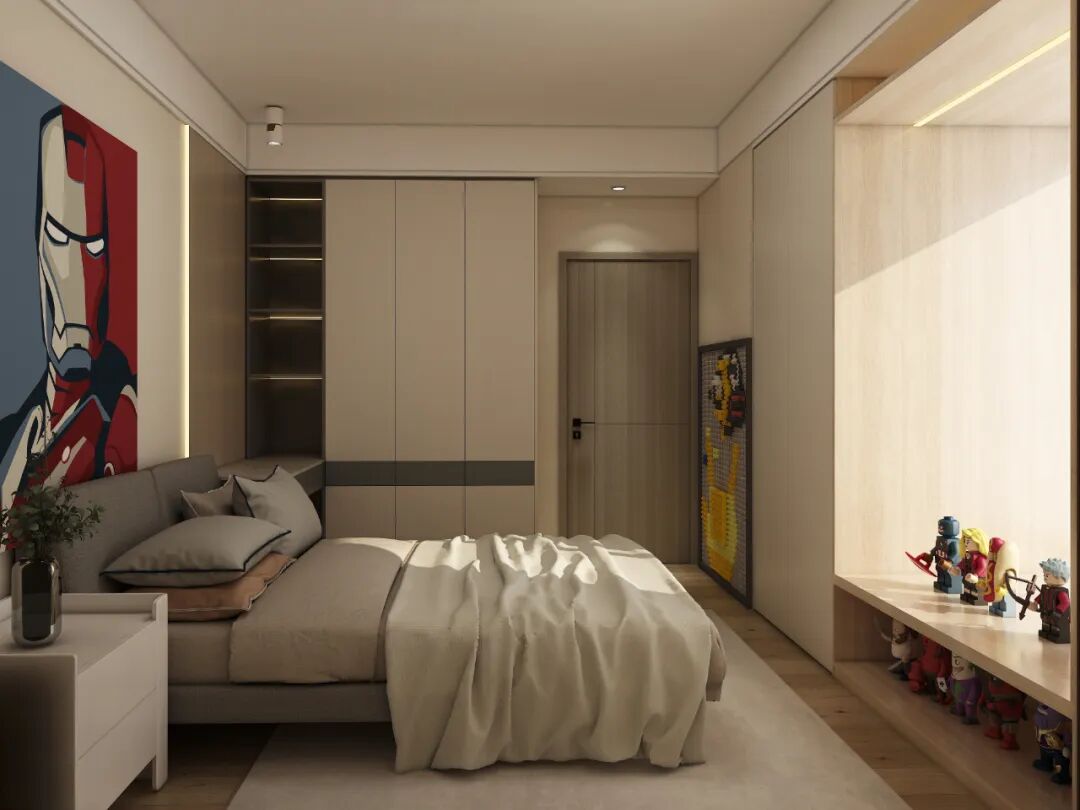 志邦家居  现代质感大平层装修设计图_9