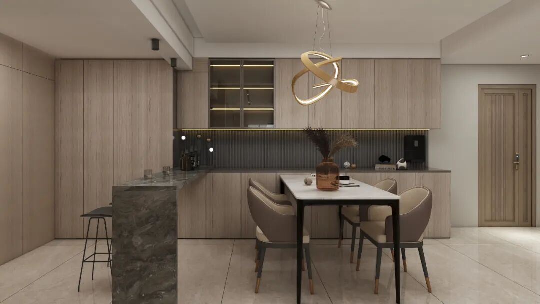 志邦家居  现代质感大平层装修设计图_5