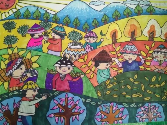 六合区小学绘画第二十三届全国中小学生数学书法作品大赛优秀作品展示语文双语小学家教辅导作业宣传单图片