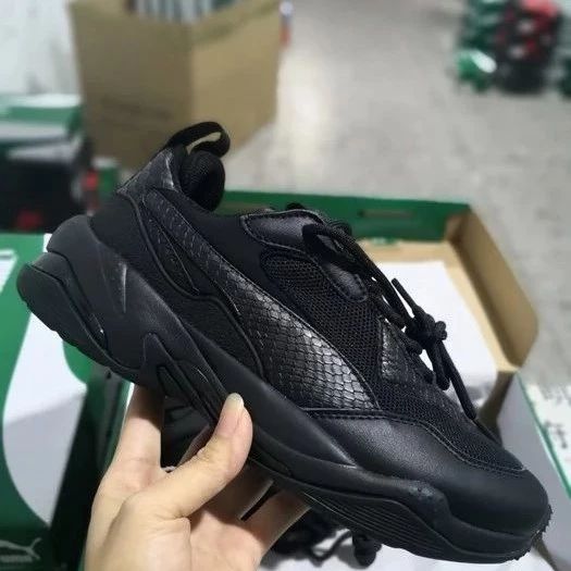 泫雅 彪马 PUMA Thunder Electric 男鞋复古休闲老爹鞋黑色