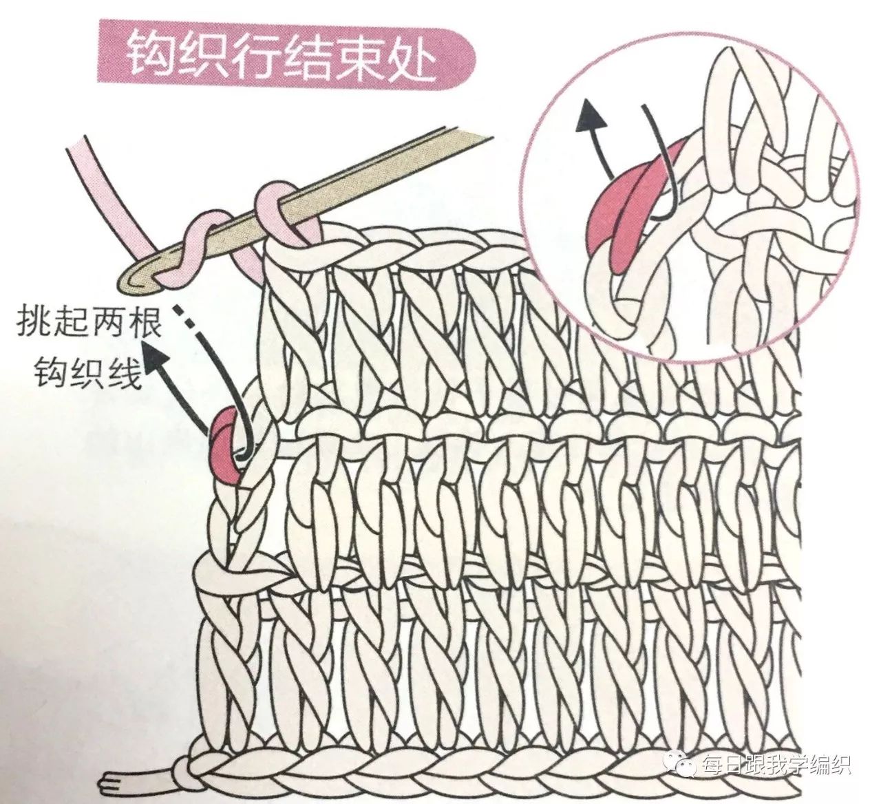 教程这几种钩织基本针法刚入门的你不可不知