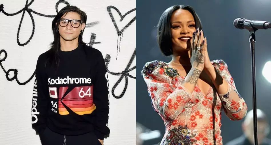 Skrillex将会和Rihanna合作推出新单 想和Rihanna合作的Diplo却被拒之千里