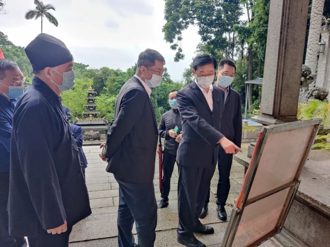 丁锡丰常委检查佛山宗教领域疫情防控工作落实情况