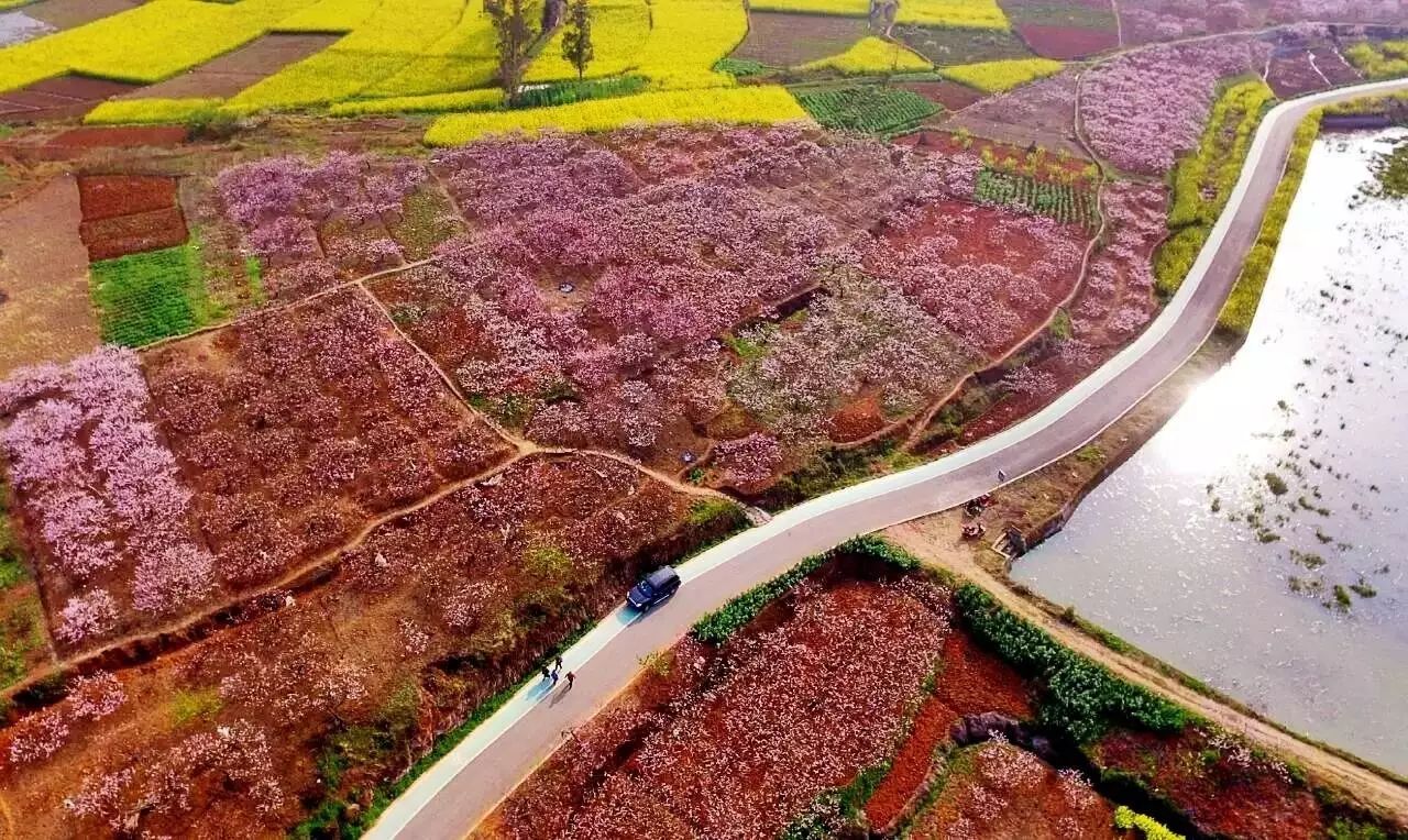 龙门桃花沟▲镇口小广场当你忙完了一周繁忙的工作,想闲下来,找一个