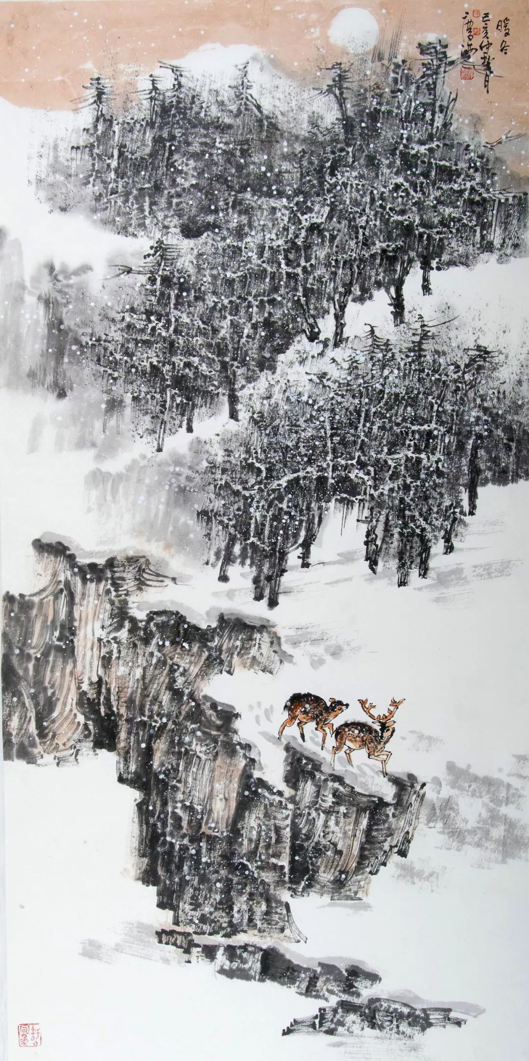 冰之精灵丨于国画雪景中邂逅一场专属唯美