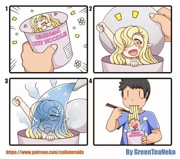 又萌又重口的四格小漫画,看完感觉又内涵了不少
