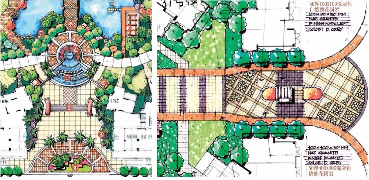 手绘资料分享|入口景观设计平面合集