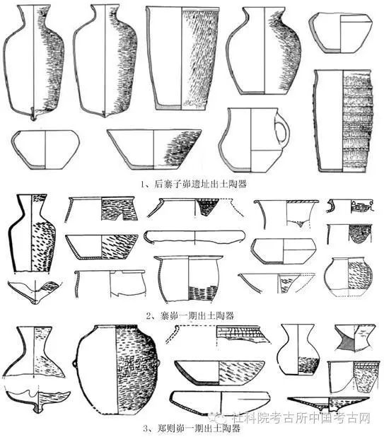 图四,阿善文化时期典型陶器