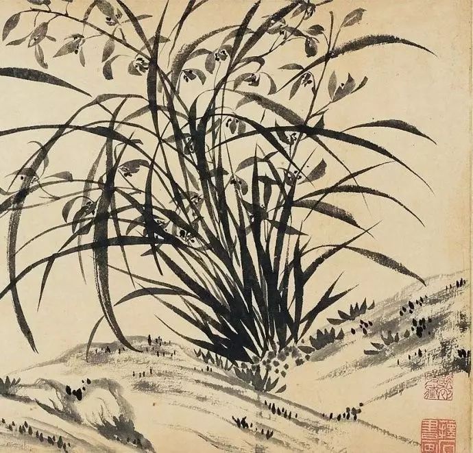 【每日一图】清 钱载《墨兰图》卷(高清详解)