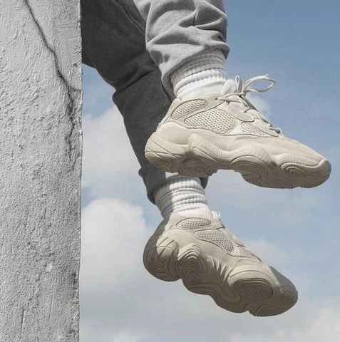 侃爷Kanye West x adidas Yeezy 500“Salt”复古老爹百搭慢跑鞋“盐雾冷绿”EE7287