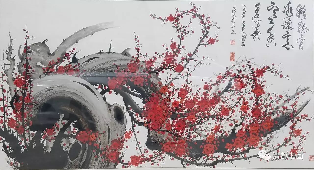 冯大海 疑龙骨冰魂意寒香透春 180x97cm