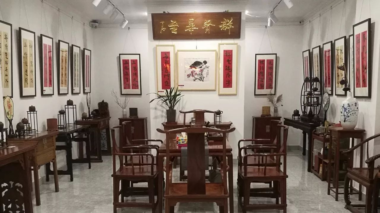 陆明君楹联小品书法迎春展