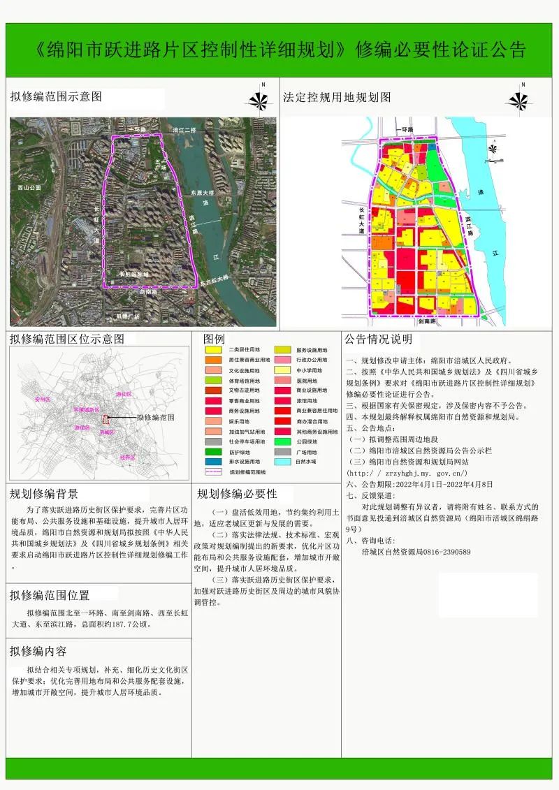 28155亩绵阳市跃进路片区控制性详细规划