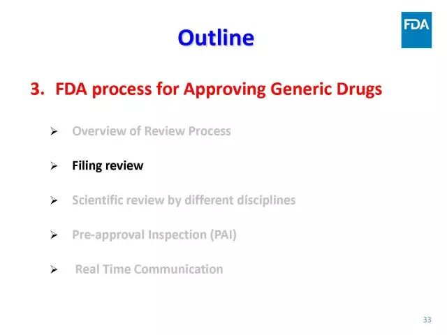 【视频、PPT】美国FDA仿制药申报技术讲座（一）