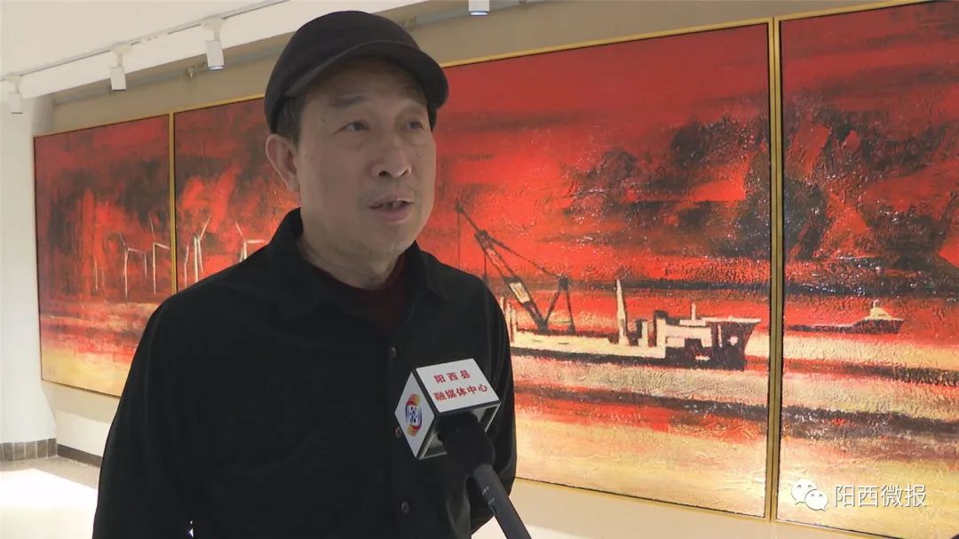 画家陈许回乡举办油画作品展 -阳西县人民政府网站