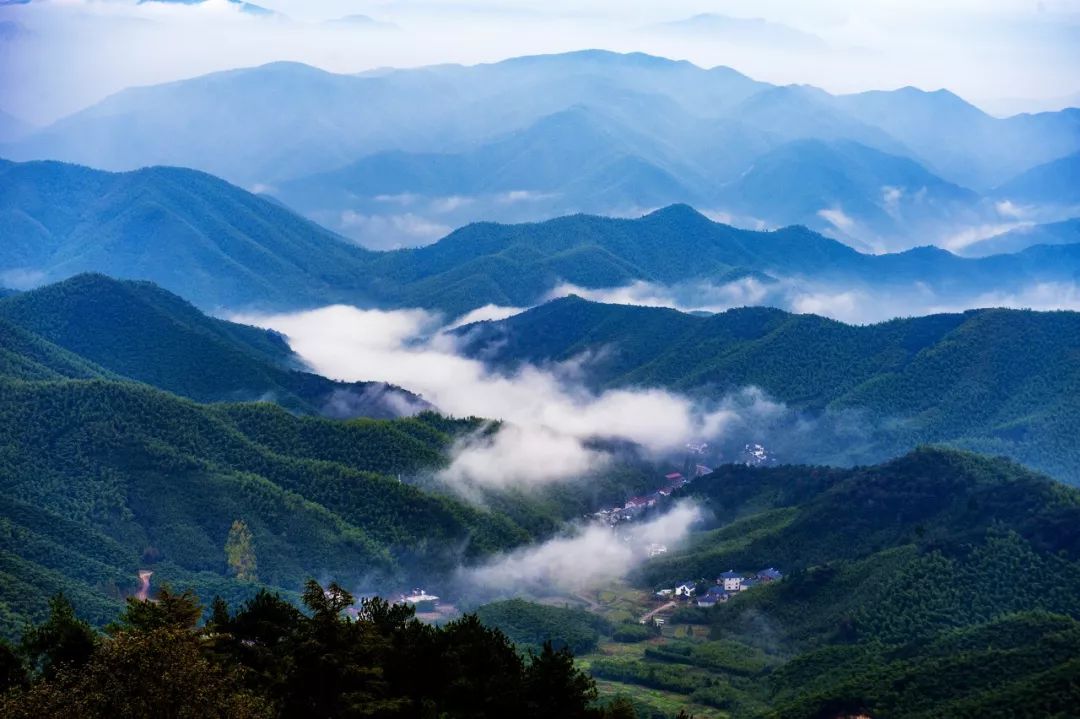 莫干山,天目山的别墅花园余脉双层图片