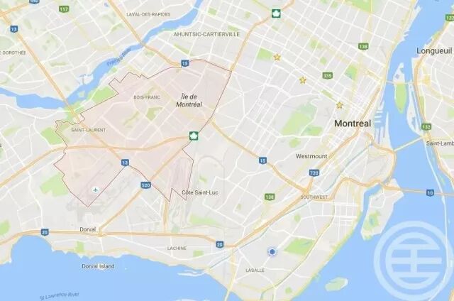 看蒙特利尔学区如何划分