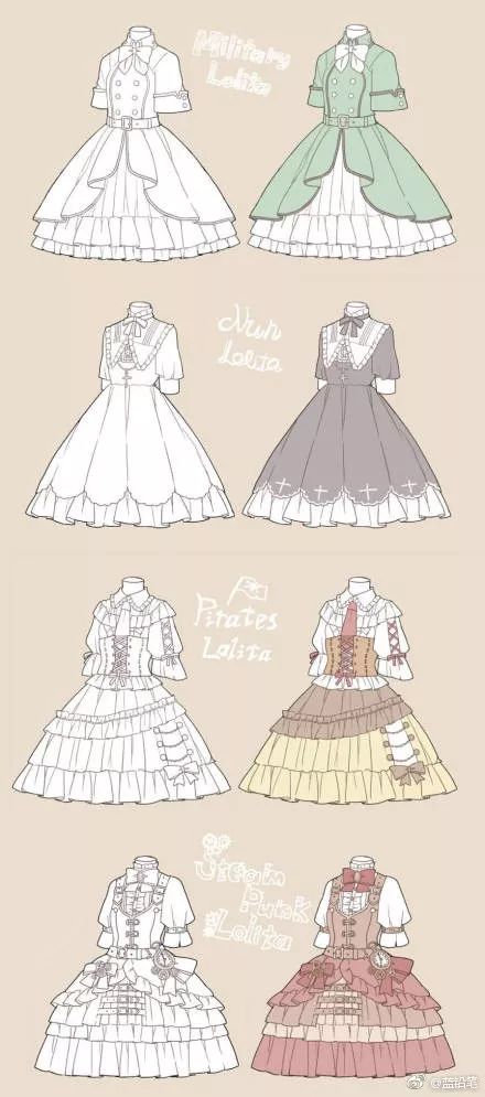 每一天,都要做一个小公主 | lolita小裙子画法