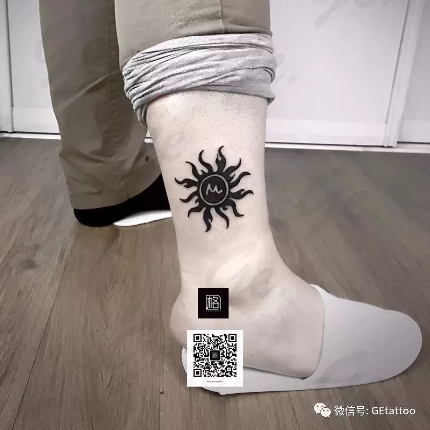南京格纹身 作品展示 太阳图腾 -- 南京格纹身