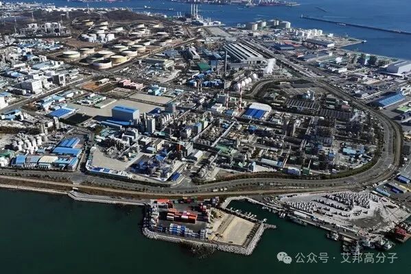 Aerial view of SK chemicals' Ulsan plant where the Recycle Innovation Center will be constructed