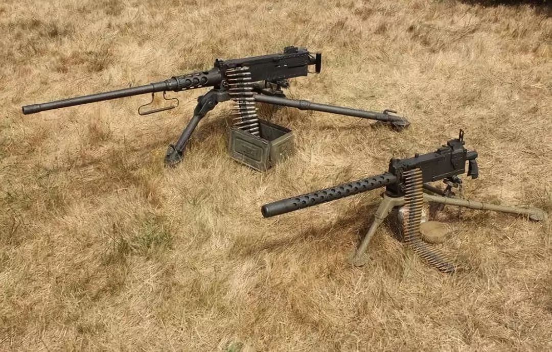m2重机枪与m1919中型机枪对比