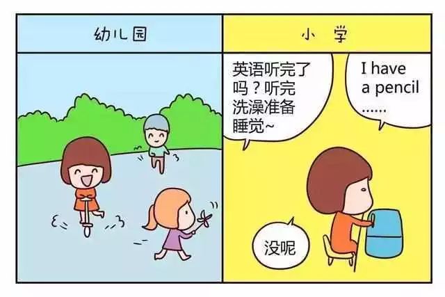 一组漫画告诉你,小学和幼儿园有什么区别!