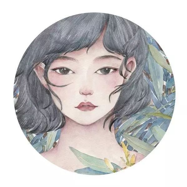 文艺有逼格的水彩小头像,美炸了