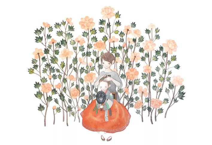 绘画 安静温馨的插画,寒冷冬日给你带去温暖