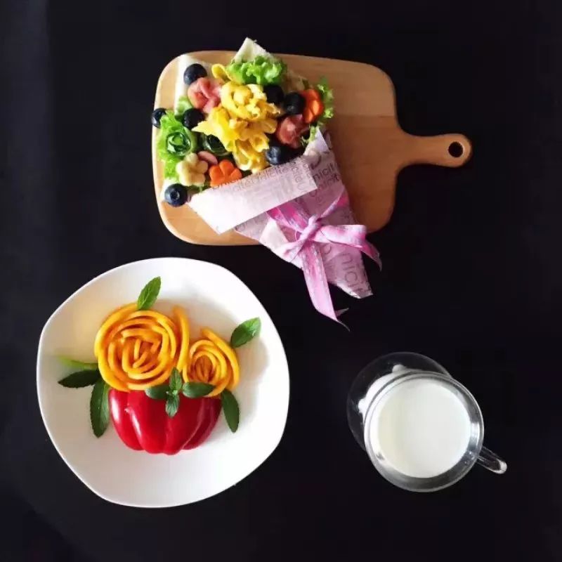 尚蕾制作的爱心早餐"美如画".
