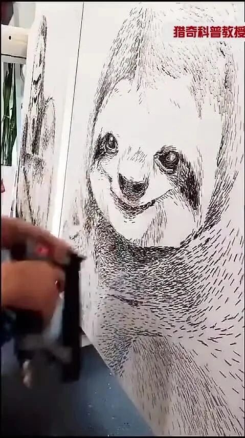 实拍 ▪ 用订书机画画比我用手还要好
