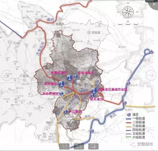 实施丰乐河改造工程,派河港区中派综合码头工程等, 建设 南淝河,店埠