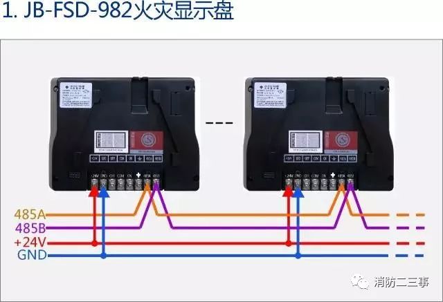 泛海三江模块,温感,烟感,声光,手报等8类产品接线示意