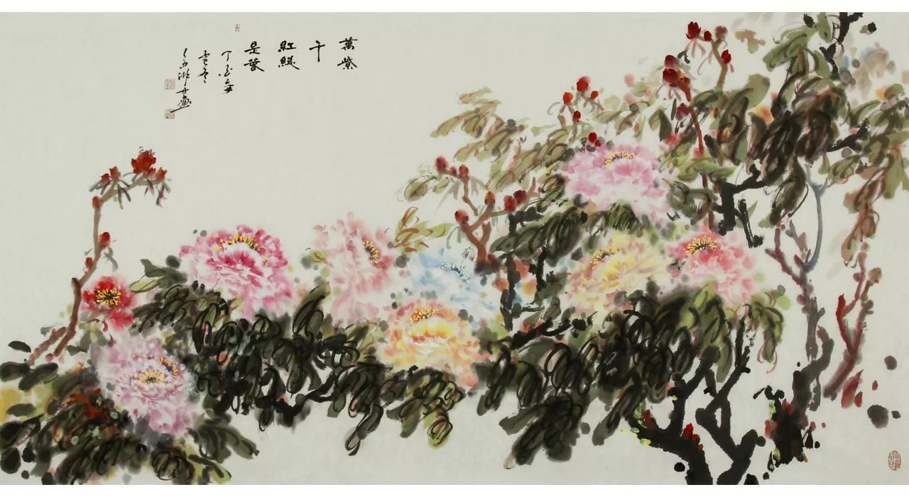 万紫千红总是春  138cm×69cm