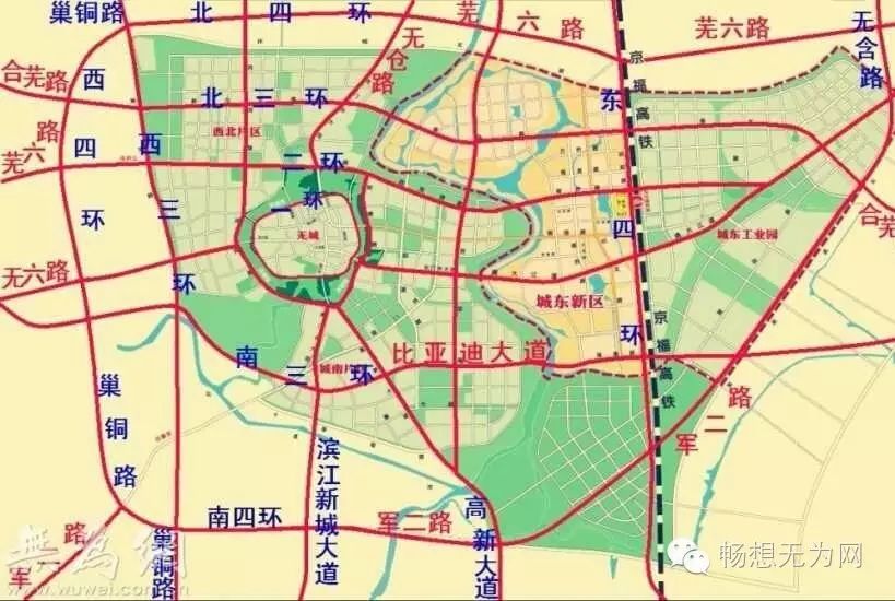 1,铁路(轨道) 规划铁路5条,分别为京福高铁,合巢芜城际铁路,商杭铁路