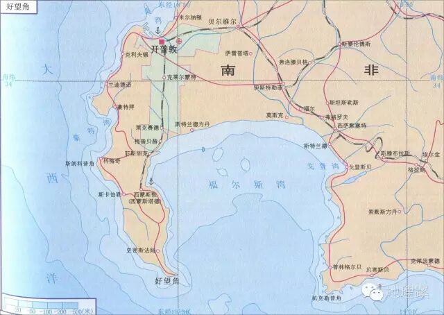 好望角地理位置_好望角地处什么洋_好望角地形图