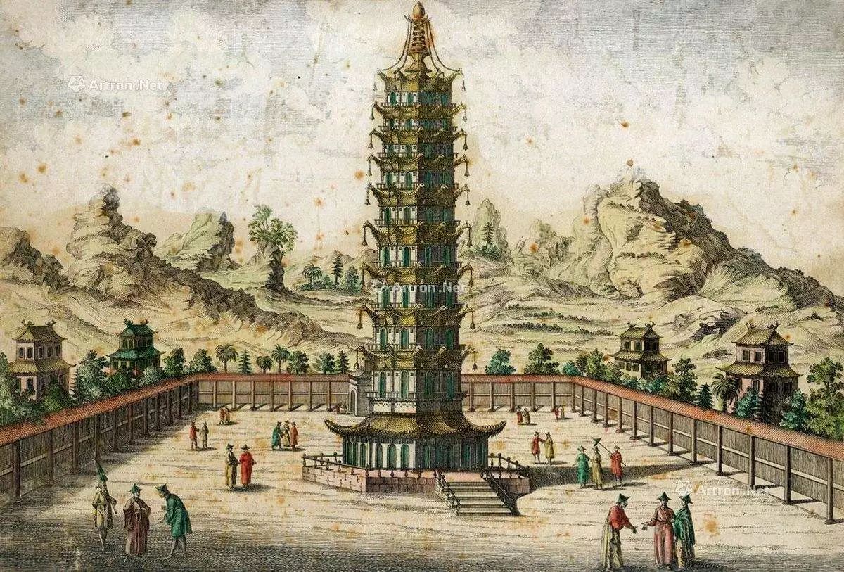 待到60年代出土时,拱门已是一批残缺不全的琉璃塔转件,后来由南京