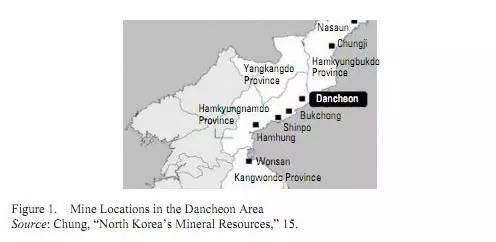 朝鲜的矿产资源分布在全国约80%的地区,矿产资源是朝鲜最重要的产业.