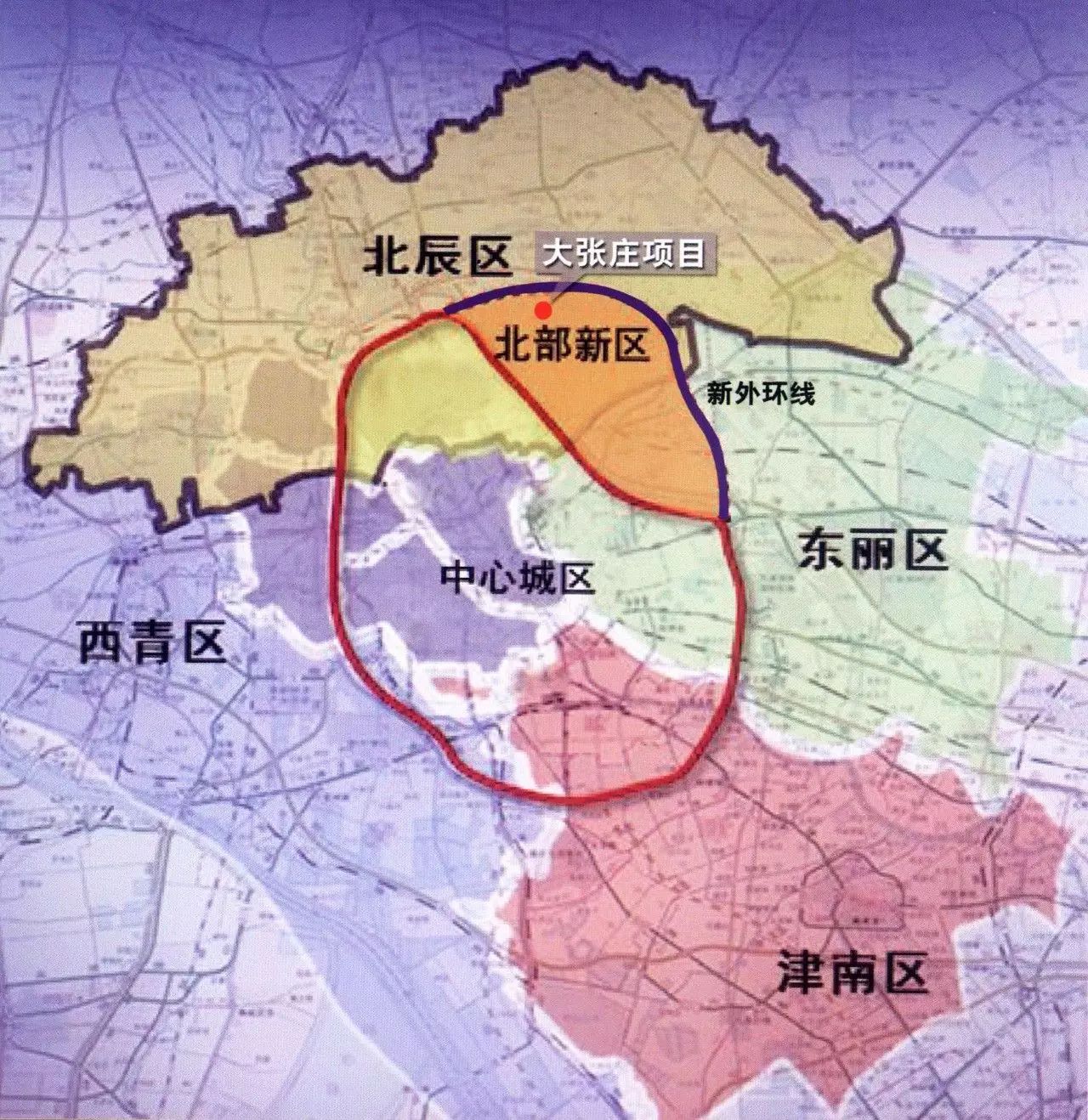 鸭梨变土豆 全新板块即将崛起 大张庄镇,位于天津市北辰区东北部,东