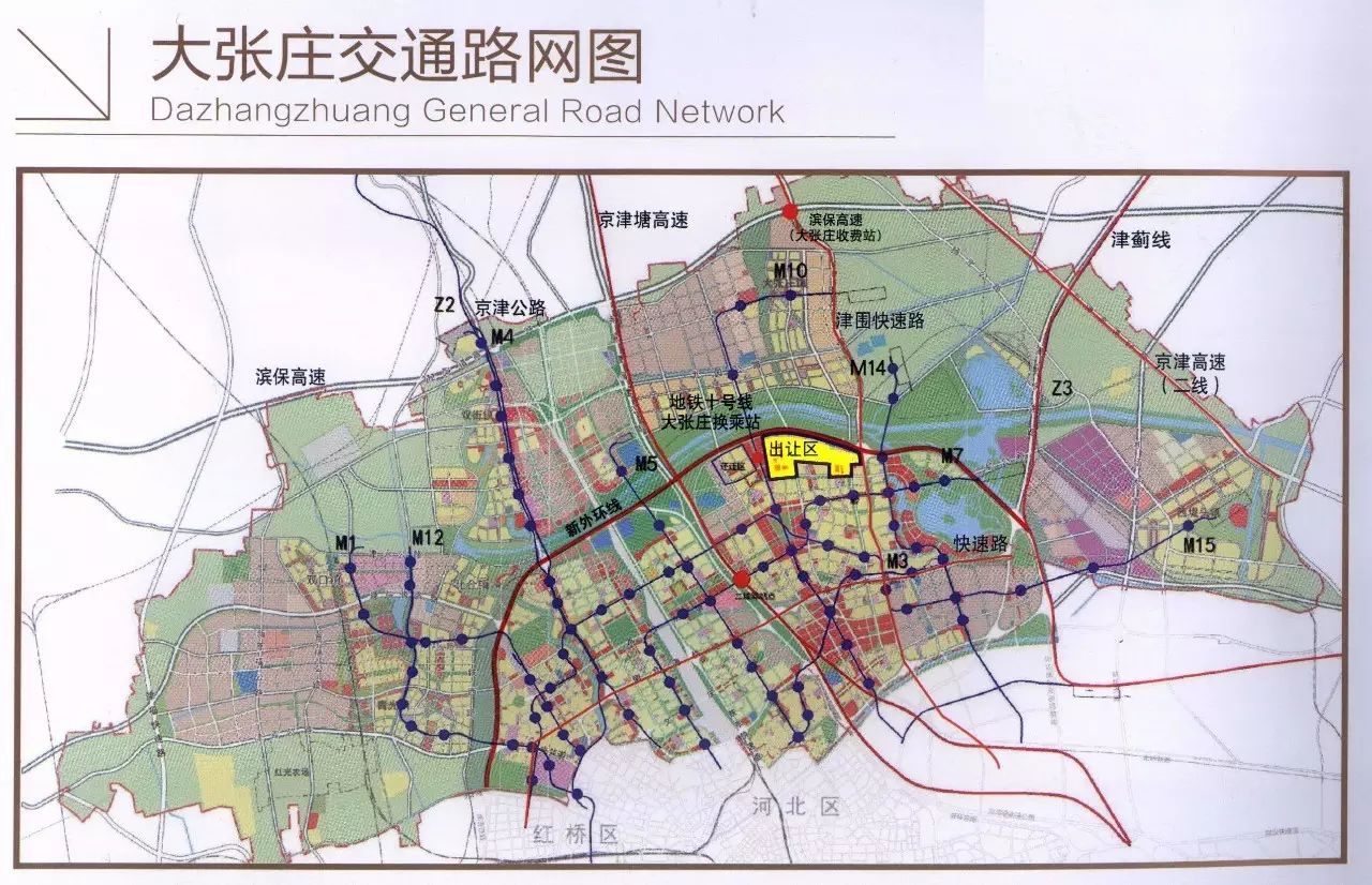 与此同时,大张庄区域路网也在不断完善,除了京津塘高速公路,津围